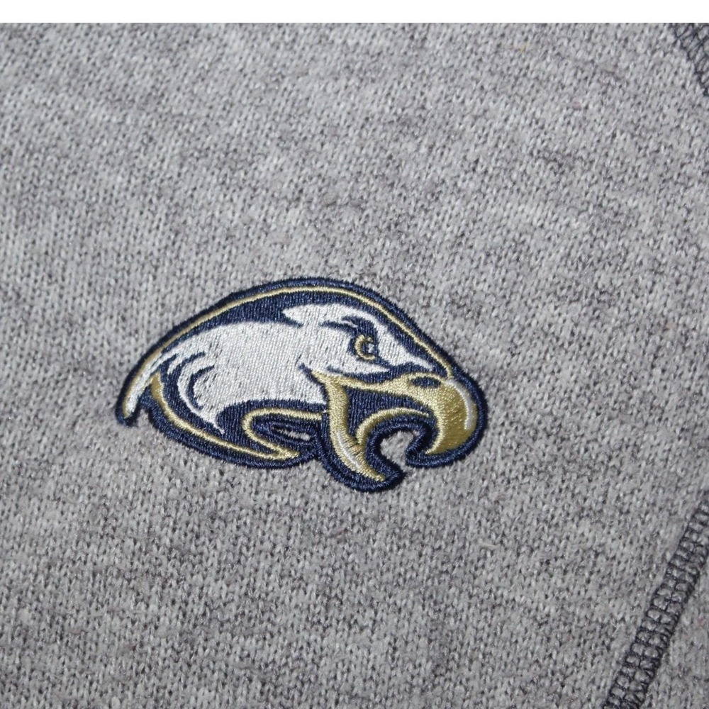 Champion Full Zip Fleece Jacket Men's Small Women Unisex Gray Eagle Mascot Logo - Picture 3 of 16